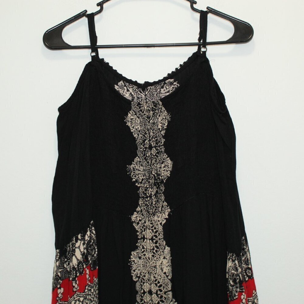 Angie Black Boho Cold Shoulder Dress Size Large - Picture 10 of 11
